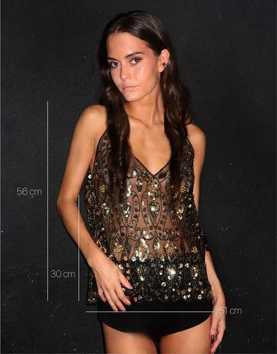 Cristina Embellished Top | Goud