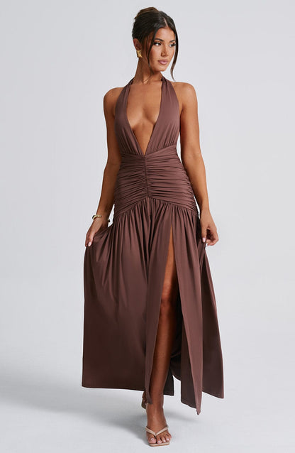 Inara™ | Stylish Maxi Dress with Open Leg