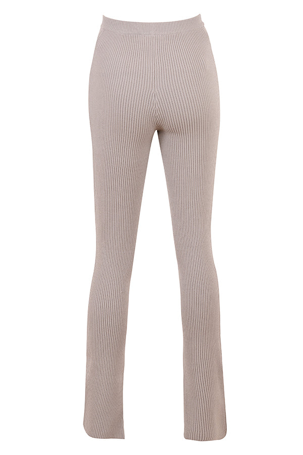 PuurShine - Ribgebreid vest met legging