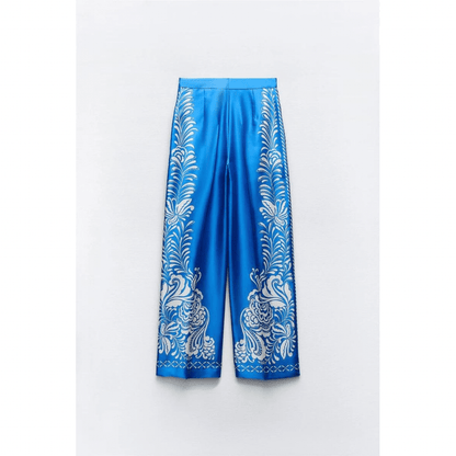 Lancia™ -  Satijnen Pantalon Print