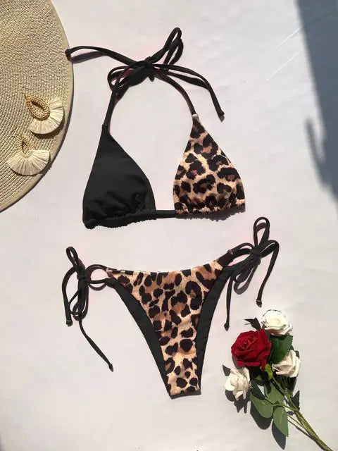 Wilderness Bliss Leopard Bikini Set