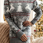 Noa | Elegante kersttrui-jurk met lange mouwen