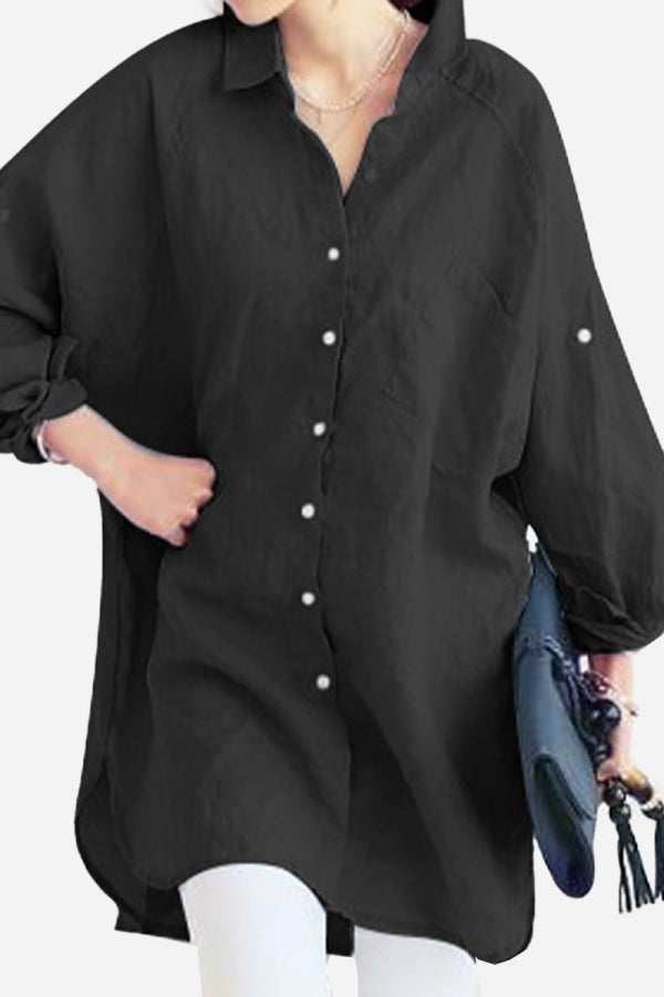 Annia™ | Oversized Linnen Blouse