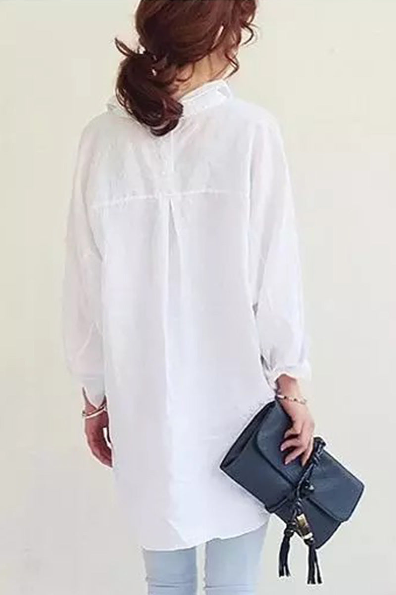 Annia™ | Oversized Linen Blouse 