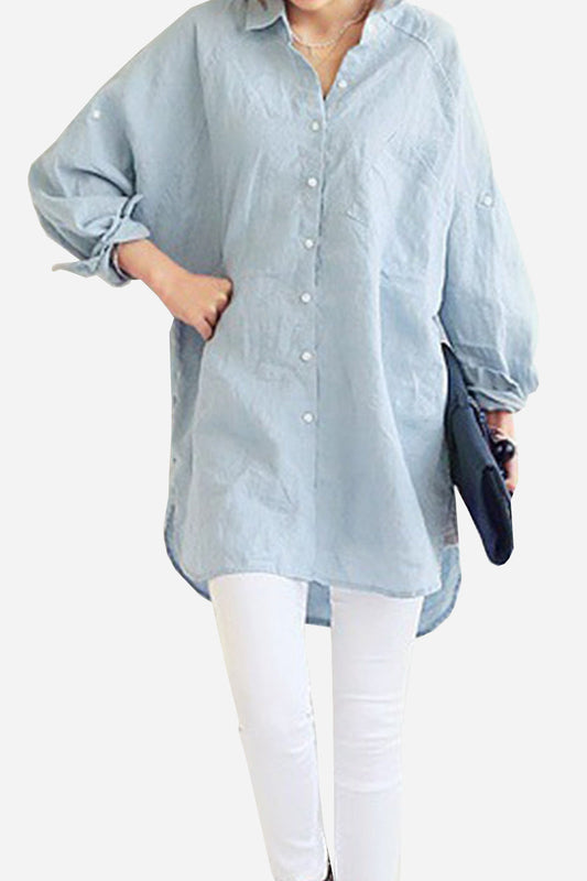 Annia™ | Oversized Linnen Blouse