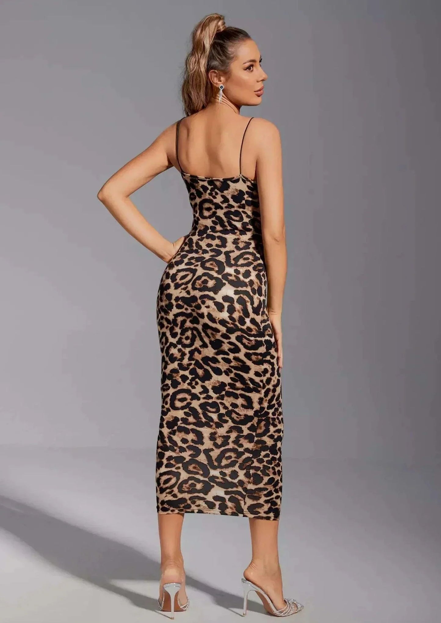 Leodressy™ - Leopard Print Midi Dress