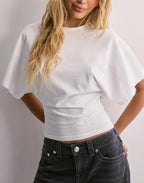Mia - Oversized Cropped shirt dames