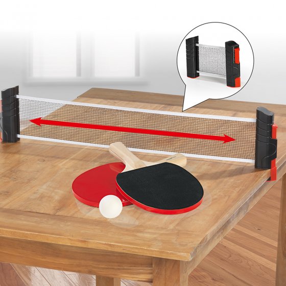 Extendable table tennis set