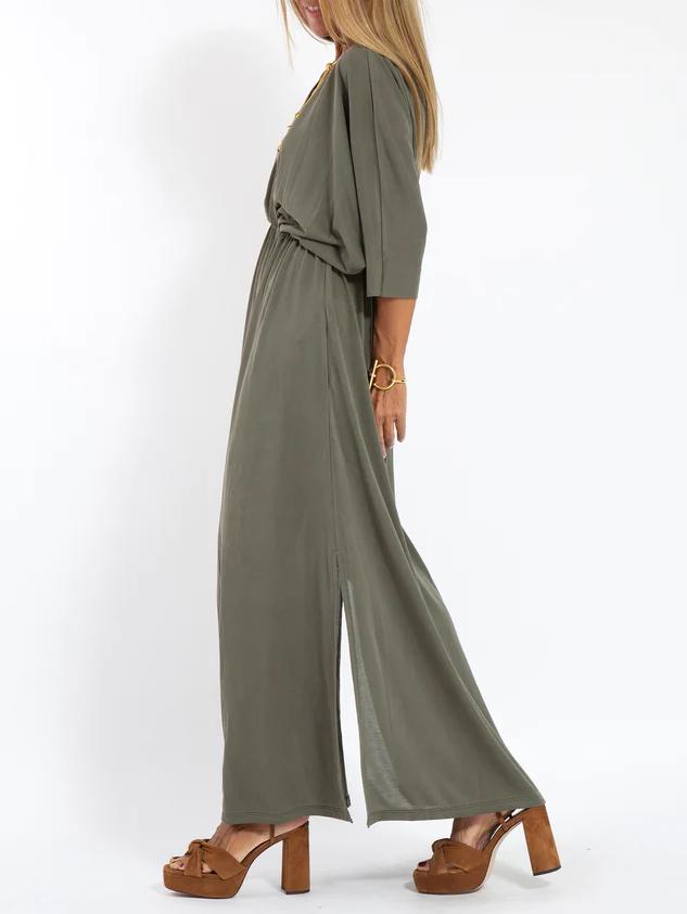 Jolanda™ | V-HALS JURK MET SPLIT