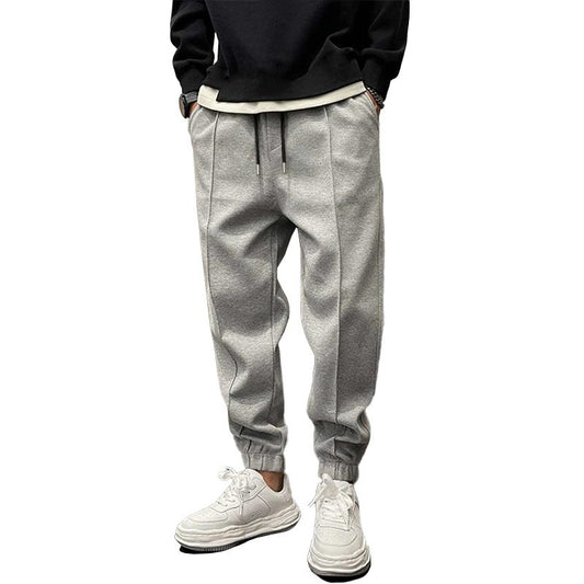 Adam - Loose Elastic Waist Casual Sports Pants 