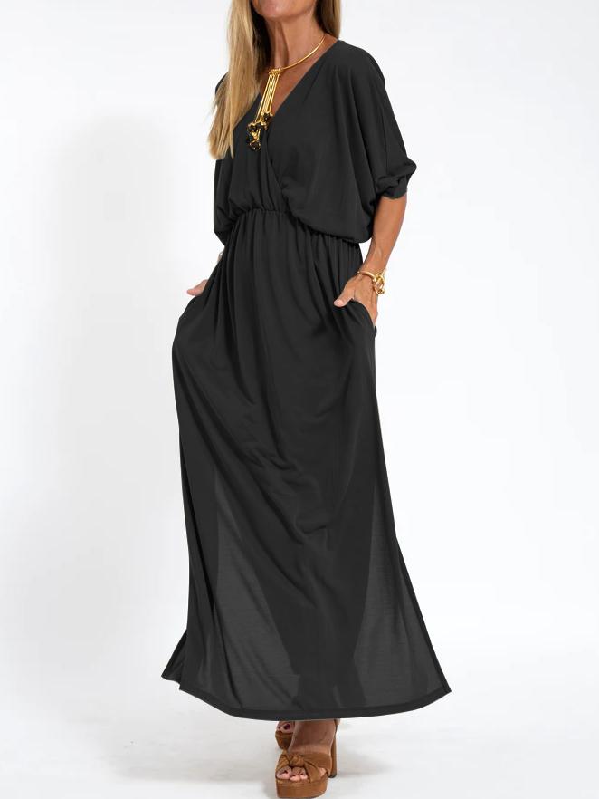 Jolanda™ | KLEID MIT V-AUSSCHNITT UND SPLIT