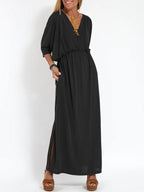 Jolanda™ | V-HALS JURK MET SPLIT