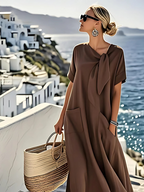 Ella™ Elegantes Kleid mit Taschen