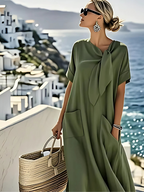 Ella™ Elegantes Kleid mit Taschen