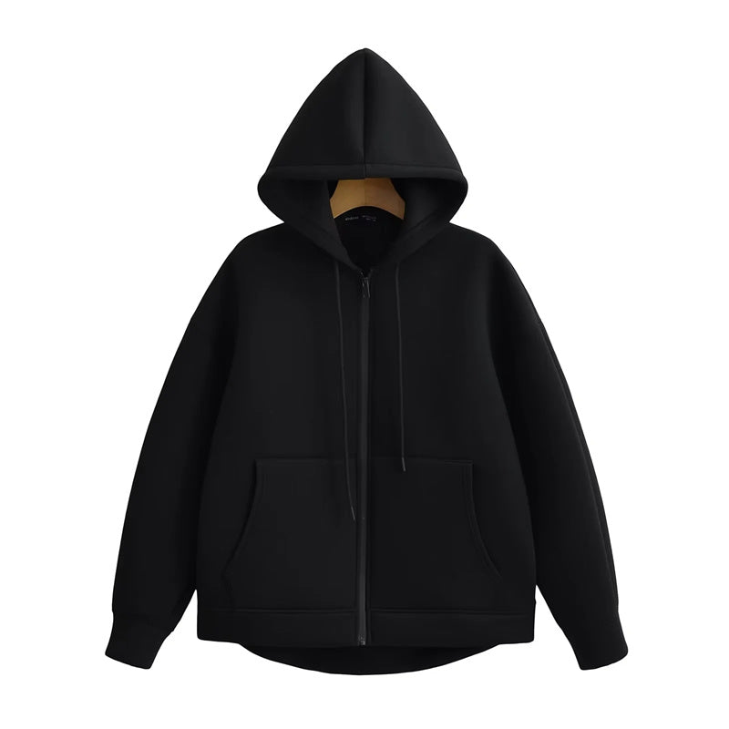 Motta™ | Essential Comfort Zip-Up Black