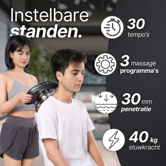 RecoverX™ – Diepe Spierherstel Massagegun (30 Niveaus, 3 Modi)