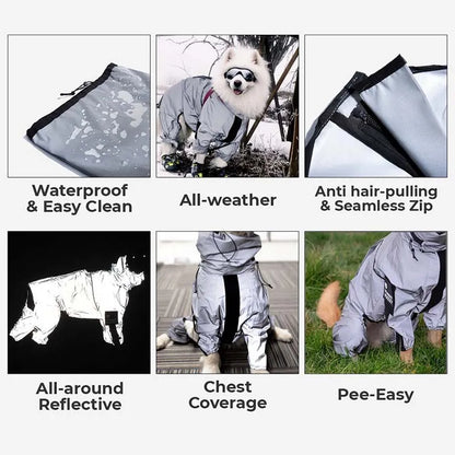 Reflect RainyRover™ | Reflective Raincoat for Dogs 