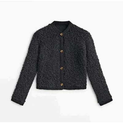 Mirella Teddy Cardigan | Zacht damesvest met knopen in teddylook