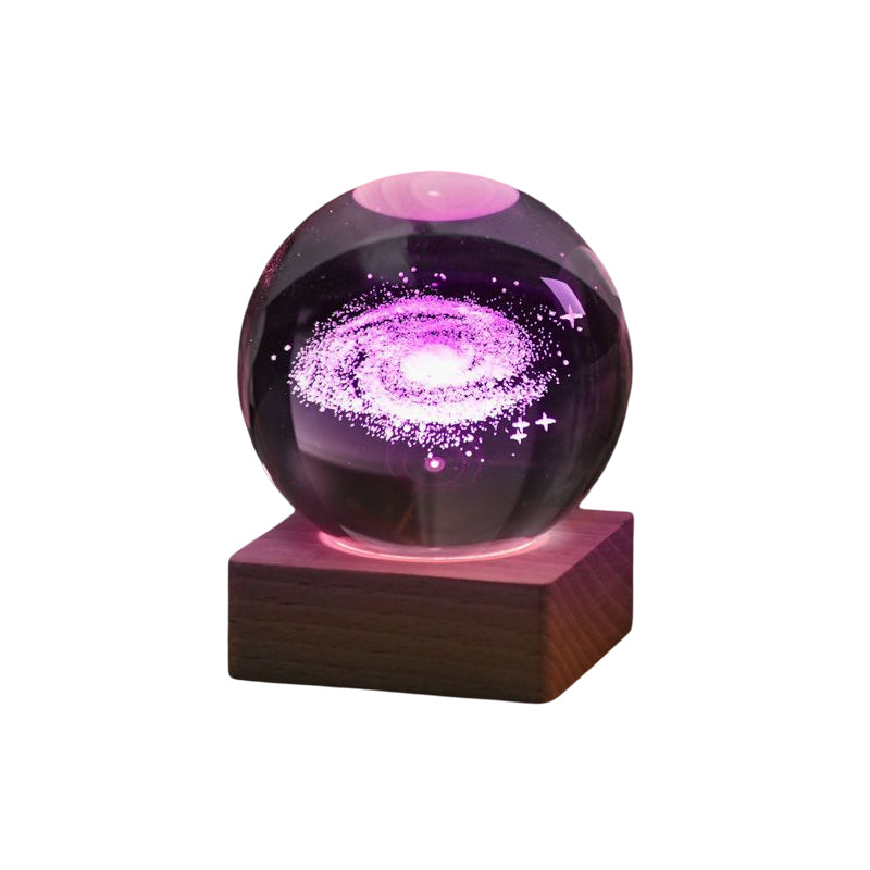 Galaxy Crystal Sphere™ | 3D Galaxy LED Night Lamp 