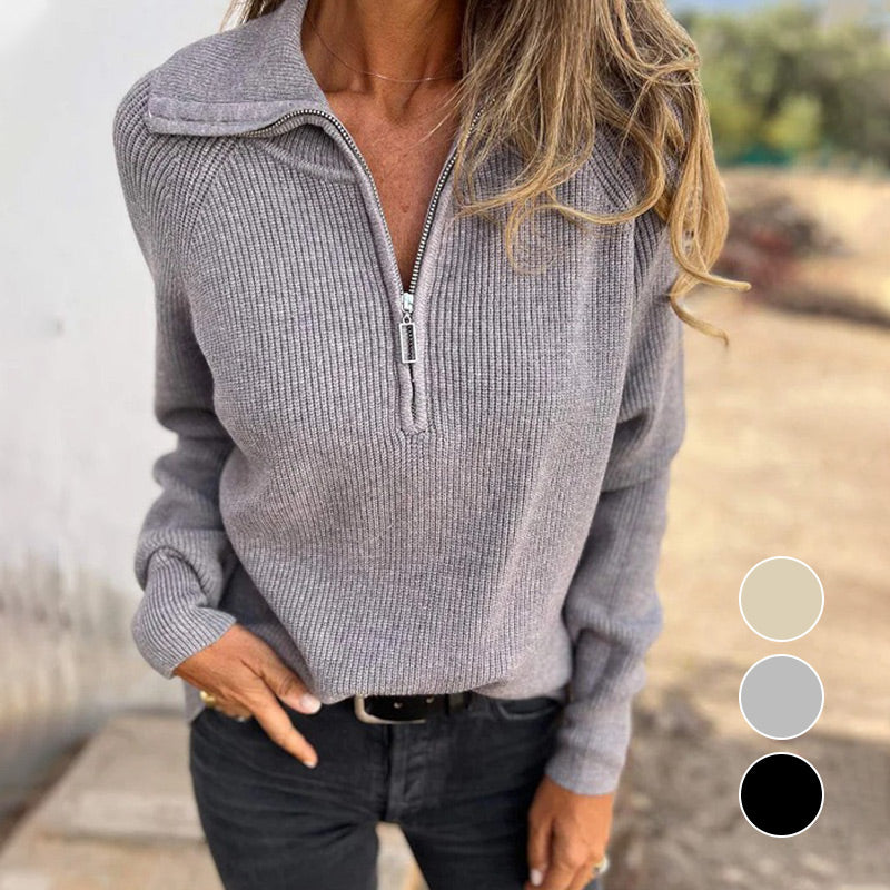 Nora | half zip sweater