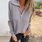 Nora | half zip sweater