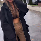 Giselle™ - Lange jas met leuke details voor vrouwen