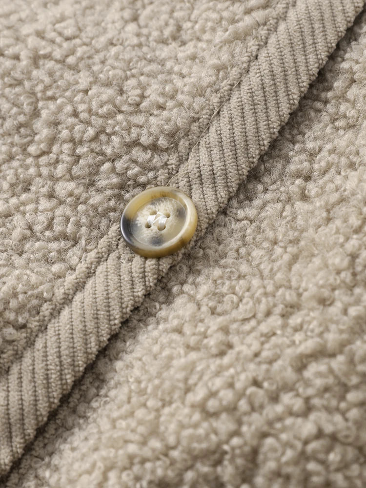 Mirella Teddy-Cardigan | Weicher Damen-Cardigan mit Knöpfen im Teddy-Look