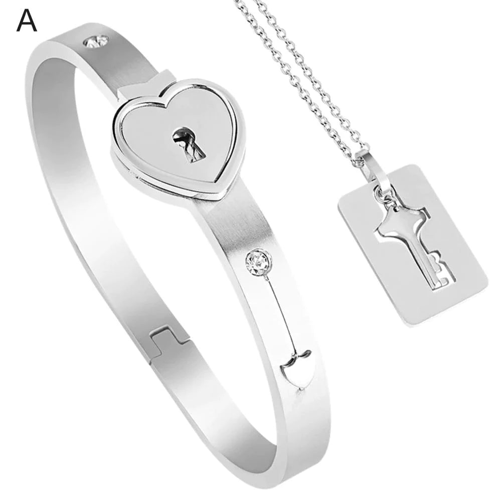 Lovekey™ – Schlüsselherz-Armband und Halskette