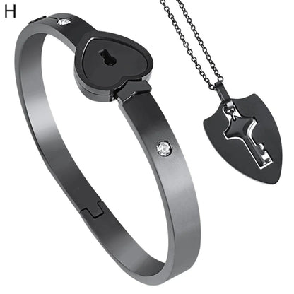 Lovekey™ – Schlüsselherz-Armband und Halskette