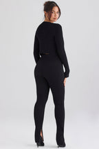 PuurShine - Gerippte Strickjacke mit Leggings