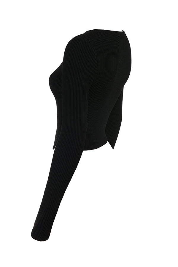 PuurShine - Ribgebreid vest met legging
