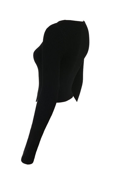 PuurShine - Ribgebreid vest met legging