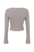 PuurShine - Gerippte Strickjacke mit Leggings