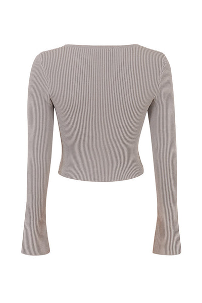 PuurShine - Ribgebreid vest met legging