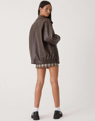 Beau - Oversized Leren jas