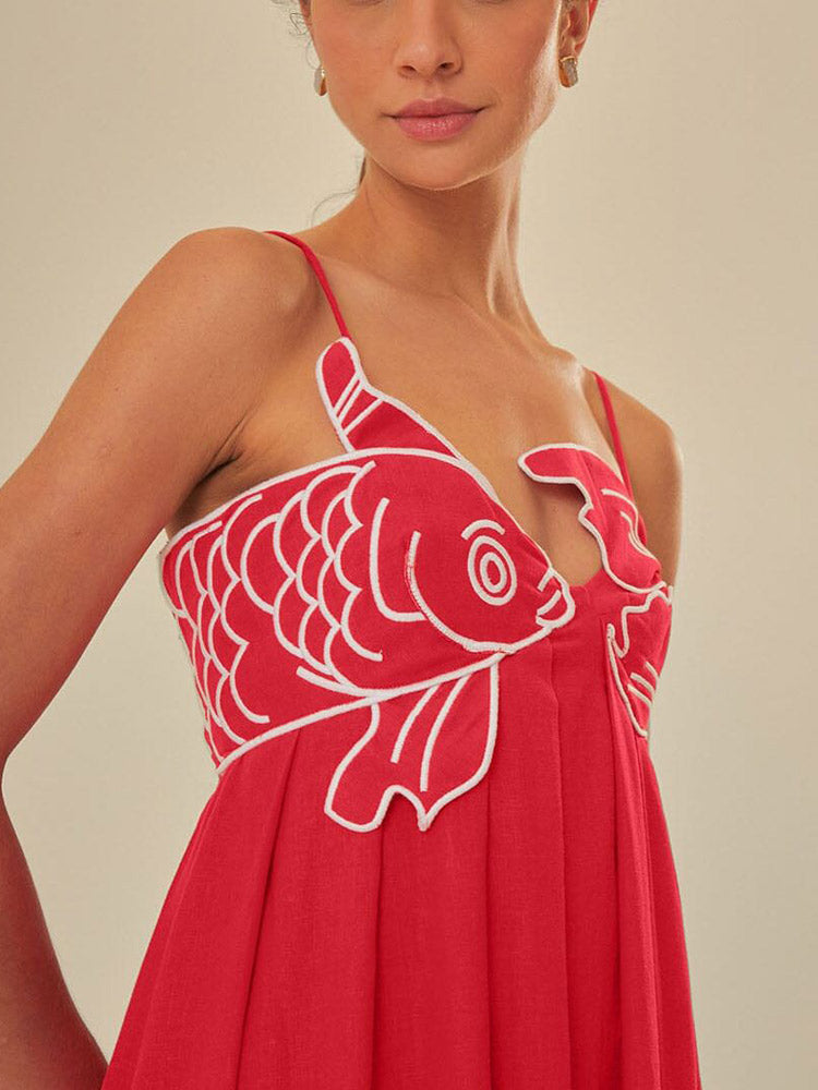 NEMO | Elegantes Maxikleid aus Leinenmischung 