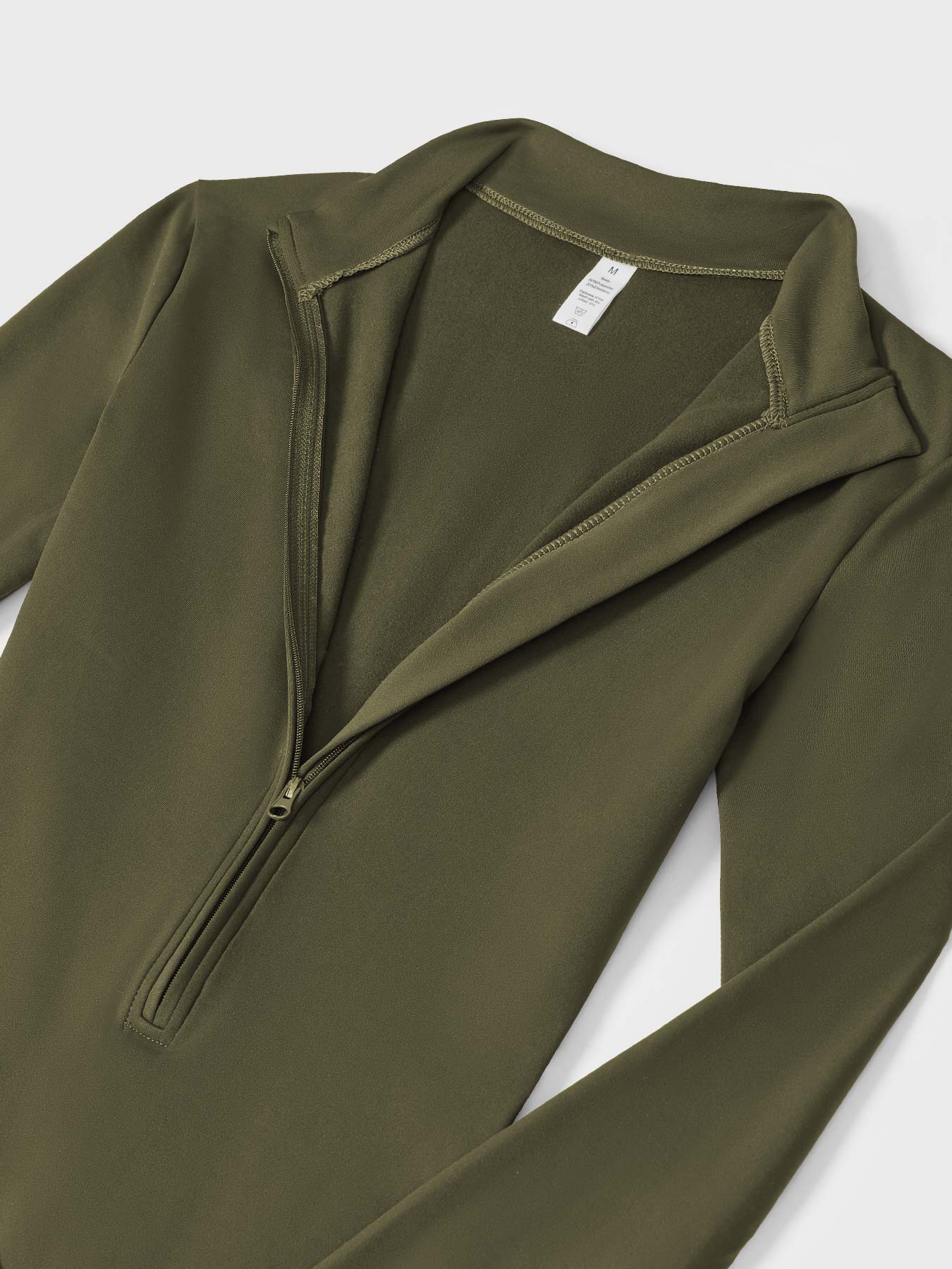 Belle Fleece Lange Mouwen Jumpsuit met Rits