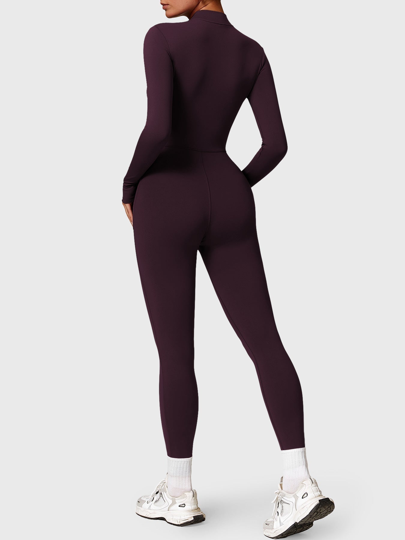 Belle Fleece Lange Mouwen Jumpsuit met Rits