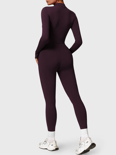 Belle Fleece Lange Mouwen Jumpsuit met Rits