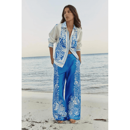 Zayala™ - Printed Satin Pants