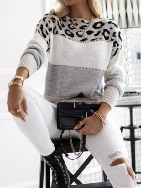 Alina™ | Leopard pattern sweater 