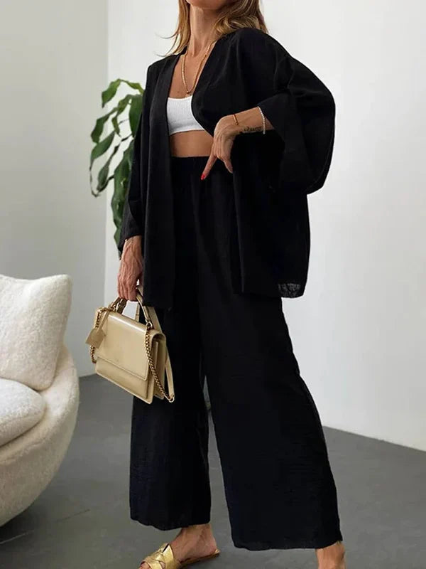 Paloma™ – Leinenset und Hose mit weitem Bein