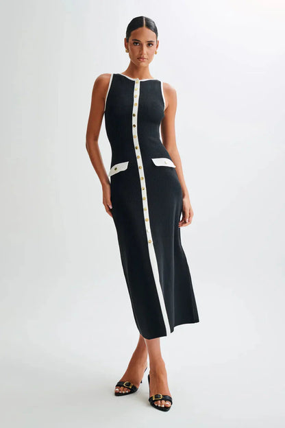 Sarai™ - Sleeveless Buttoned Maxi Dress