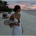 Nina™ – Maxikleid mit tiefem V-Ausschnitt