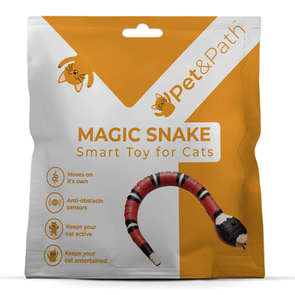 Magische Schlange | Interaktives Spielzeug für Haustiere 
