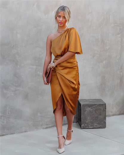 Alicia™ | Elegant silk party dress 