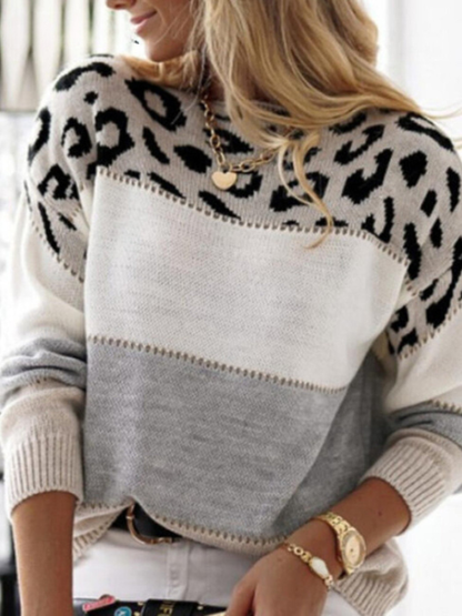 Alina™ | Leopard pattern sweater 